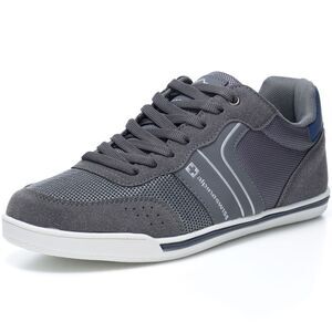 Alpine Swiss Liam Mens Fashion Sneakers Suede Trim Low Top Lace Up Tennis Shoes